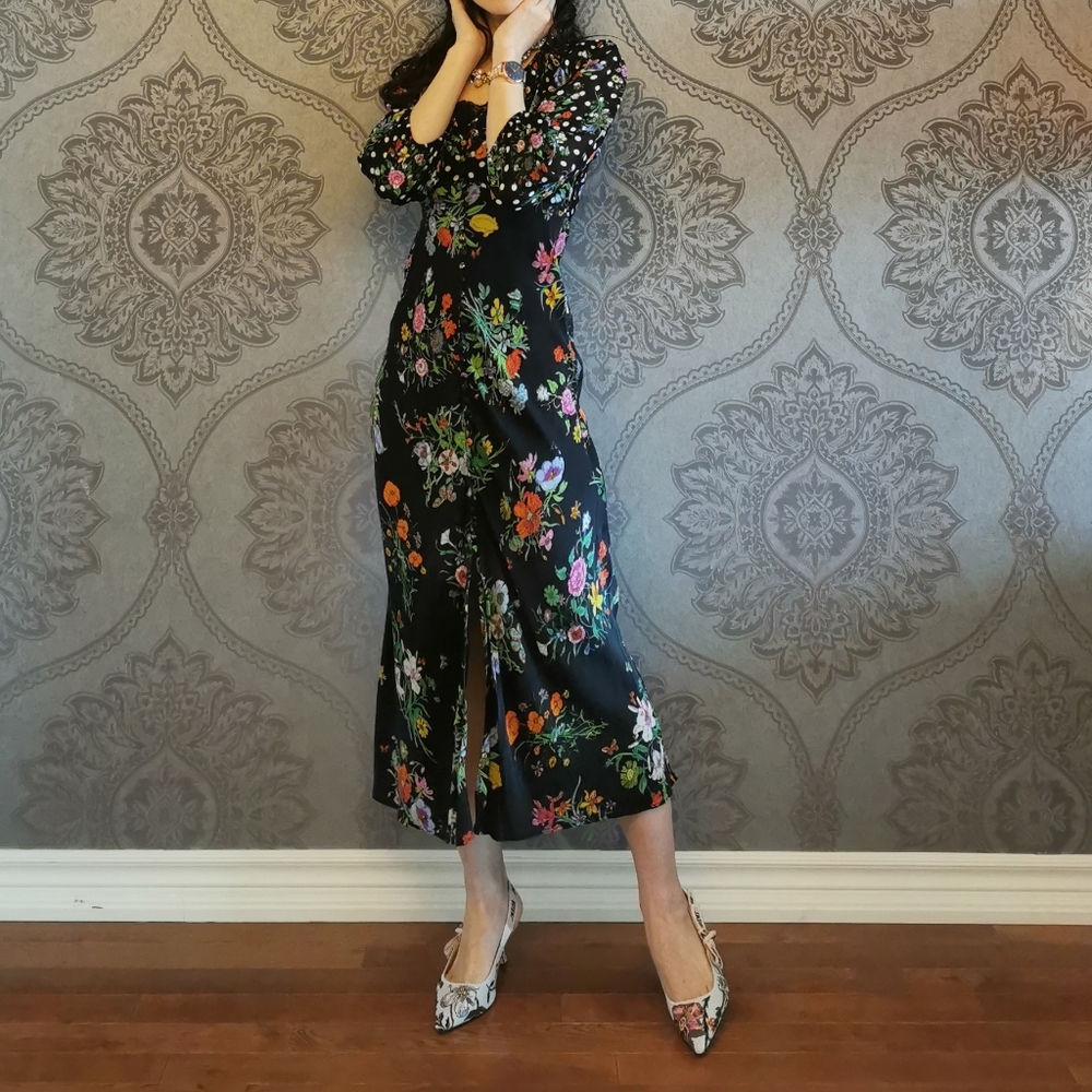 NWOT Rixo London silk dress